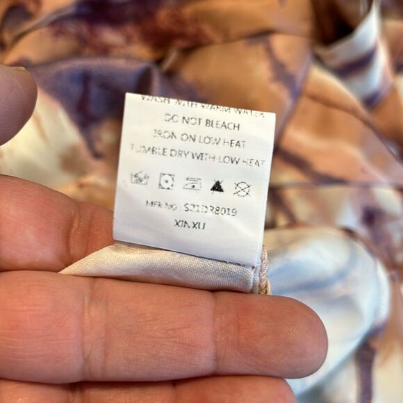 SIMPLEE Large Boho Tie Dye Spaghetti Strap Cami Dress Multicolor Women NWT Wrap - Picture 11 of 11